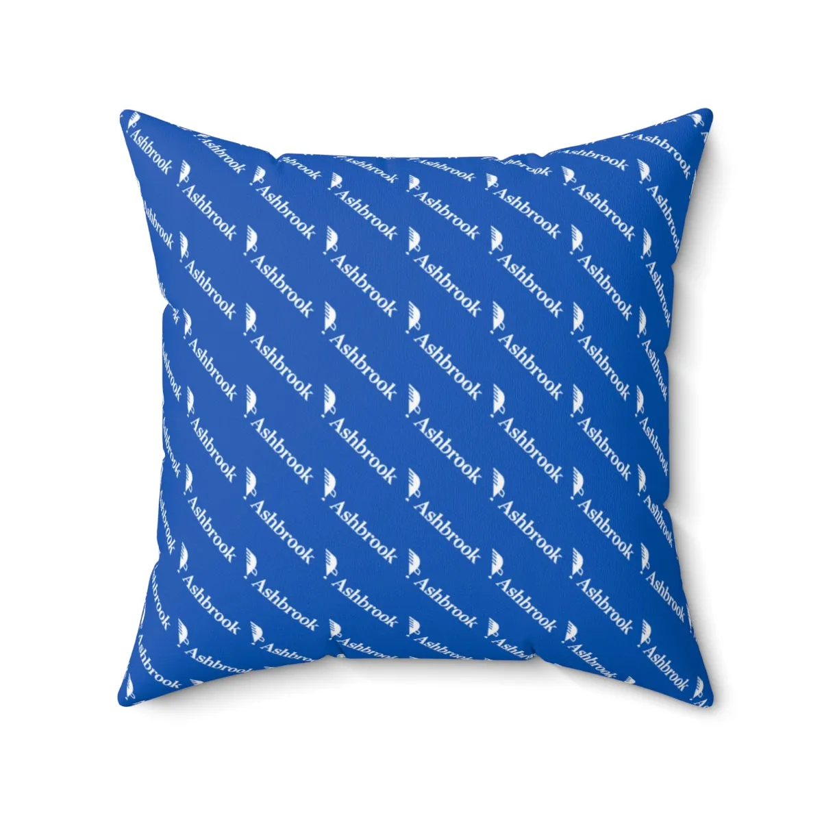 Spun Polyester Square Pillow with Eagle Quill Logo