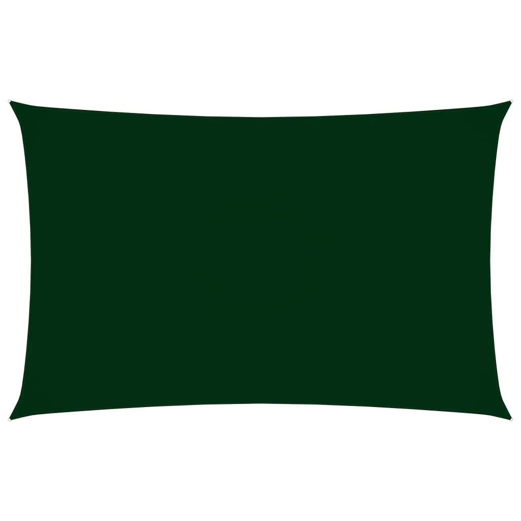 Sunshade Sail Oxford Fabric Rectangular 3x6 m Dark Green