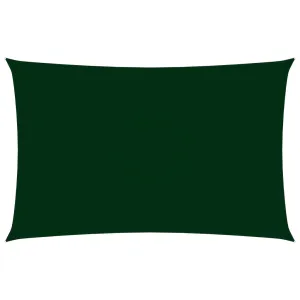 Sunshade Sail Oxford Fabric Rectangular 3x6 m Dark Green