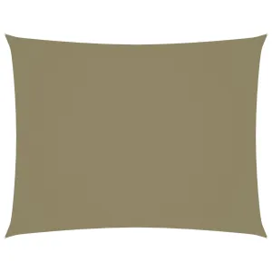 Sunshade Sail Oxford Fabric Rectangular 4x5 m Beige