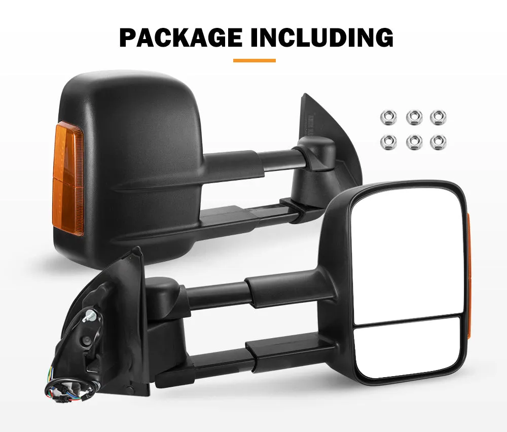 Towing Mirrors for Ford Ranger MK PX  PX2 PX3 XL XLT XLS Wildtrak 2012-MY2021