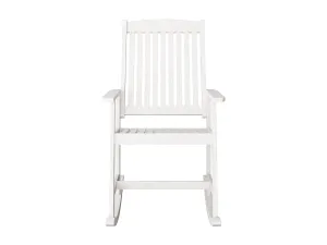 Washed White Outdoor Rocking Chair