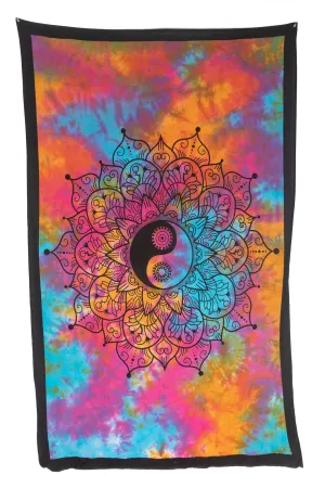 Yin Yang Lotus Tapestry